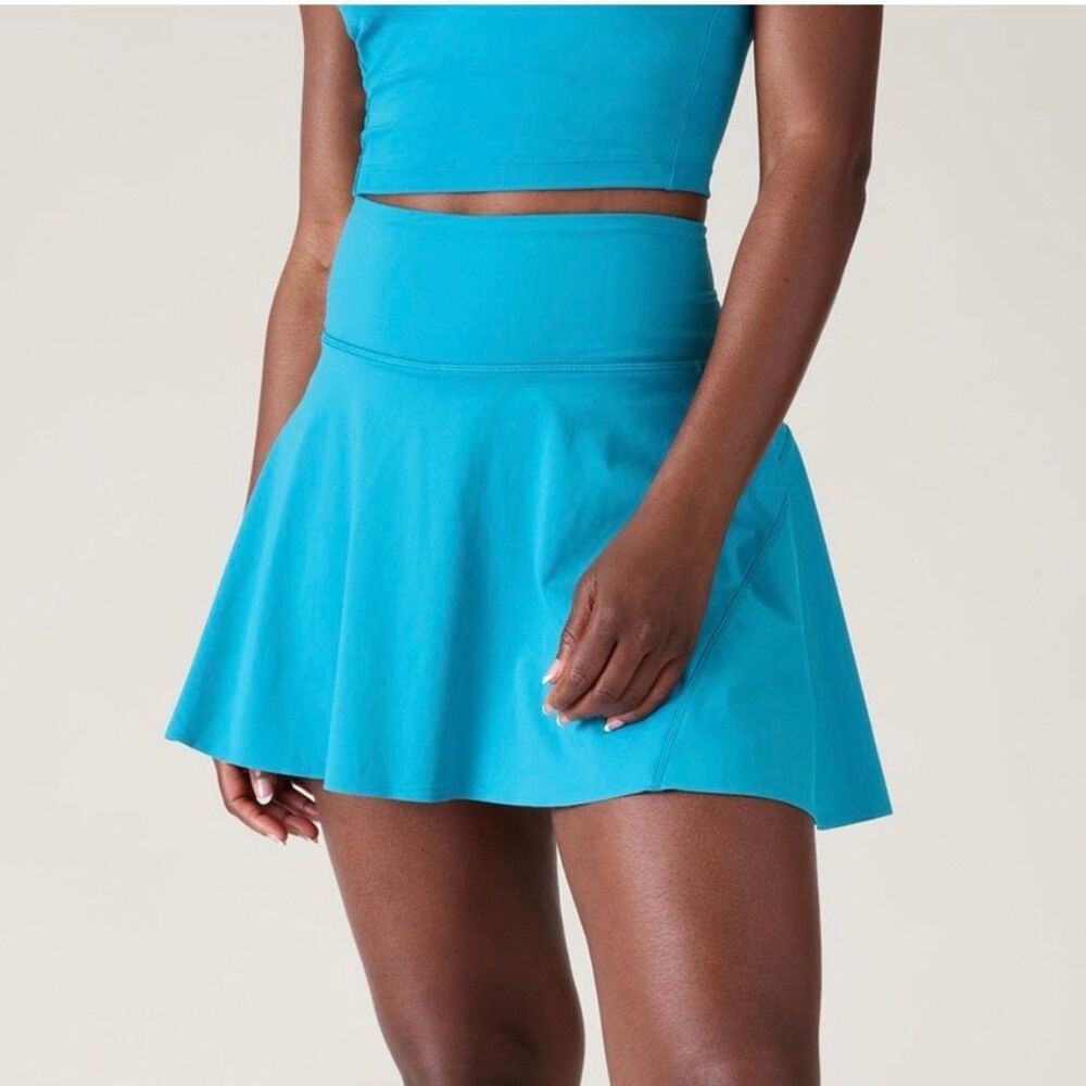 Athleta Medium Turquoise Blue Ace Tennis Skort 13.5